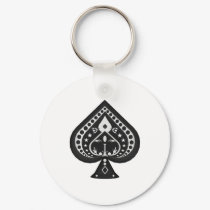Black Spades: Playing Cards Suit: keychains by spiritswitchboard Black Spades: Playing Cards Suit: keychains