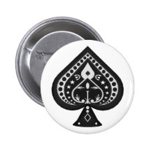 Black Spades: Playing Cards Suit: Pin