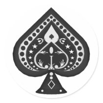 Black Spades: Playing Cards Suit: stickers by spiritswitchboard Black Spades: Playing Cards Suit: stickers