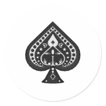 Black Spades: Playing Cards Suit: stickers by spiritswitchboard Black Spades: Playing Cards Suit: stickers