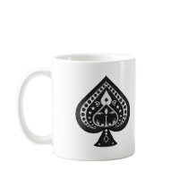 Black Spades: Poker Cards Suit: Coffee Mug Mugs