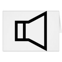 black speaker icon cards
