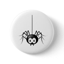 Black Spider Cute Halloween Gift buttons