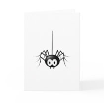 Black Spider Cute Halloween Gift cards
