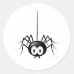 Black Spider Cute Halloween Gift Classic Round Sticker