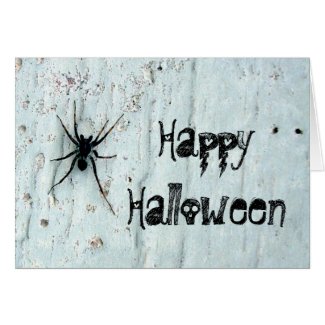 Black Spider Greeting Card