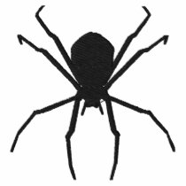 Black Spider Halloween Goth Fantasy Design embroidered shirts by mrssocolov4 Black Spider Halloween Goth Fantasy Design embroidered shirts