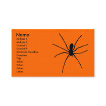 Black Spider Template Business Card