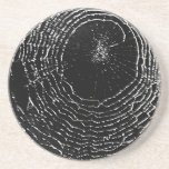 Black Spider Web Sandstone Coaster