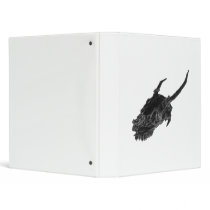Black Spike Deer Skull Binder by zoosteoscribbler Black Spike Deer Skull Binder