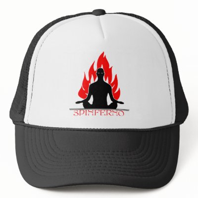 Black Spinferno Buddha Hat by theslipperyvixen