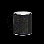 Black Spiral Mug mugs