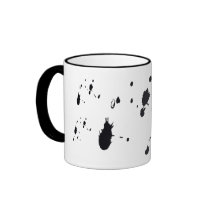 black splaters, skating mugs