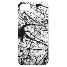 Black Splatter iPhone 5 Barely There Case iPhone 5 Cover