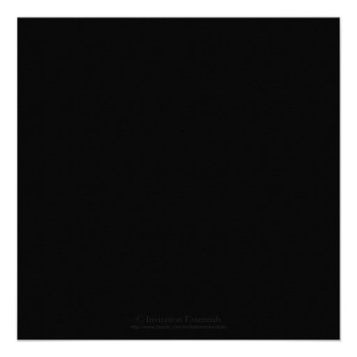 Black Square Formal Party or Event Invitation