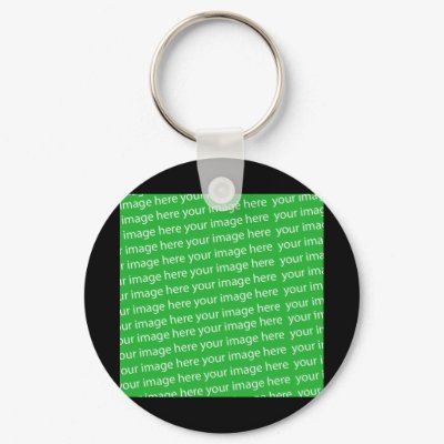 Black Square Template Keychain by templates
