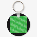 Black Square Template Keychain