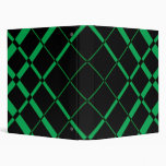 Black Squares (Green) Binder