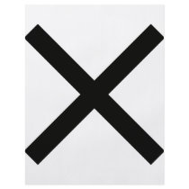 black St. Andrews cross icon flyers