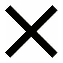 black St. Andrews cross icon t-shirts