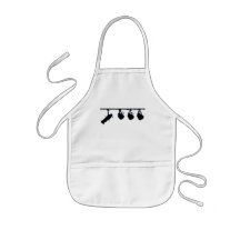 Black Stage Light Silhouettes Digital Camera Apron