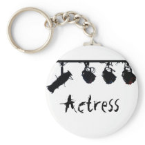 Black Stage Light Silhouettes Digital Camera Keychain