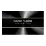 Black Stainless Steel & Gray Accents Template business cards