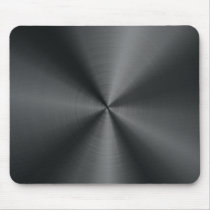 Black Stainless Steel metal pattern Mouse Pad