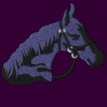 Black Stallion Horse Embroidered Shirt