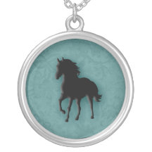 Black Stallion in 3D Pendants
