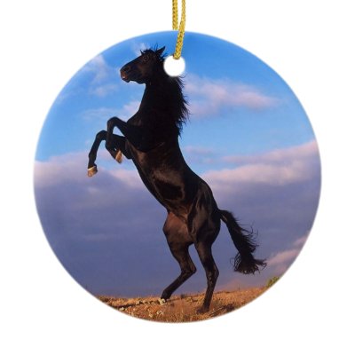Black Stallion ornaments