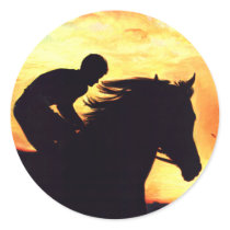 Black Stallion Silhouette stickers