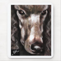 Black Standard Poodle mousepads by lucydogdesign Black Standard Poodle mousepads