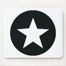 black star icon army mouse mat