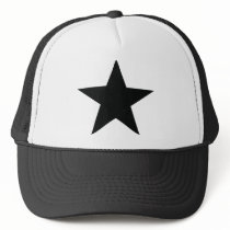 black star icon trucker hat