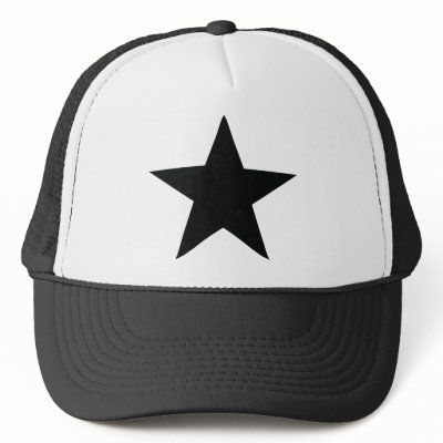 black star icon trucker hat by Tomaniac