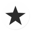 black star icon stickers