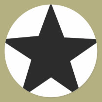 black star icon stickers