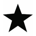 black star icon t-shirts