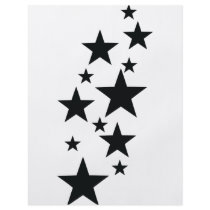 black star rain icon custom flyer