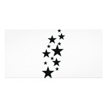 black star rain icon picture card