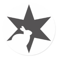 Black Star Sticker sticker