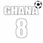 Black Stars Ghana 8 soccer lovers football gifts Polo Shirt