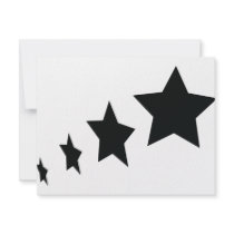 black stars icon invitations