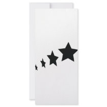 black stars icon rack cards