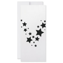 black stars rain icon rack cards