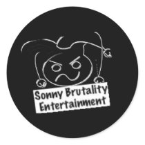 Black Sticker by SonnyBrutality Black Sticker