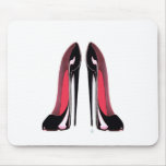 Black Stiletto Shoes Mouse Mat