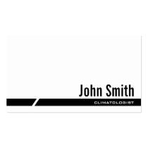 Black Stripe Climatologist Business Card