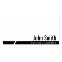 Black Stripe Commercial Director Business Card